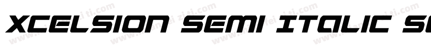 Xcelsion Semi Italic Semi Italic字体转换